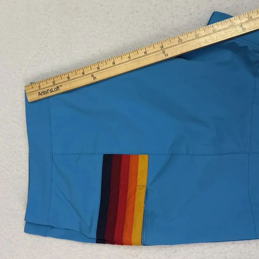 Aviator Nation Board Shorts Mens 36 Blue Horizontal 5 Stripe Flex Swim